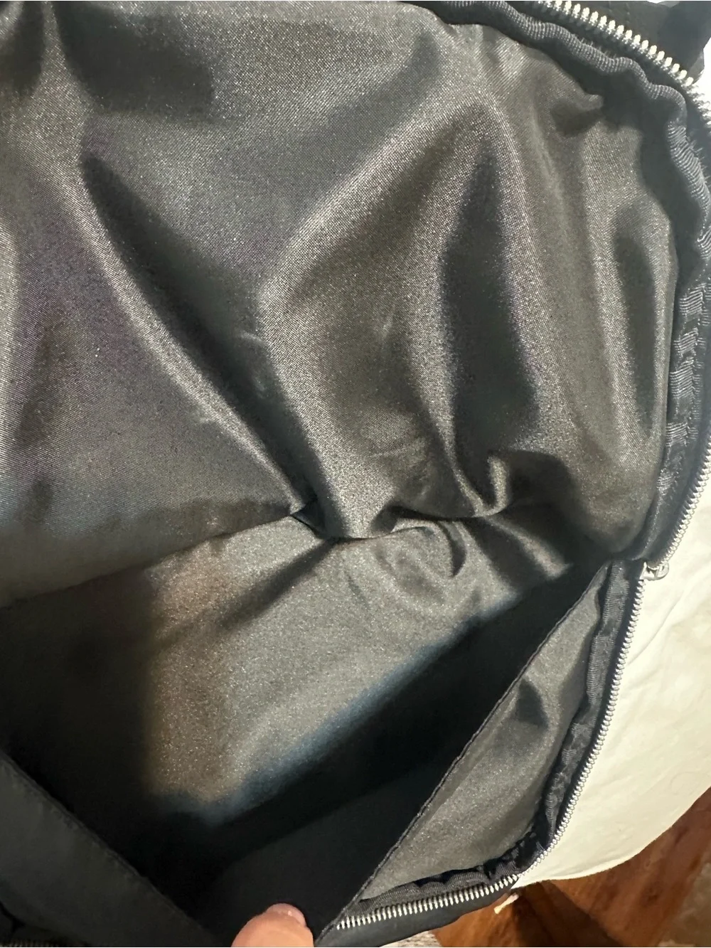 lululemon athletica Black Crossbody Messenger with Silver Accents